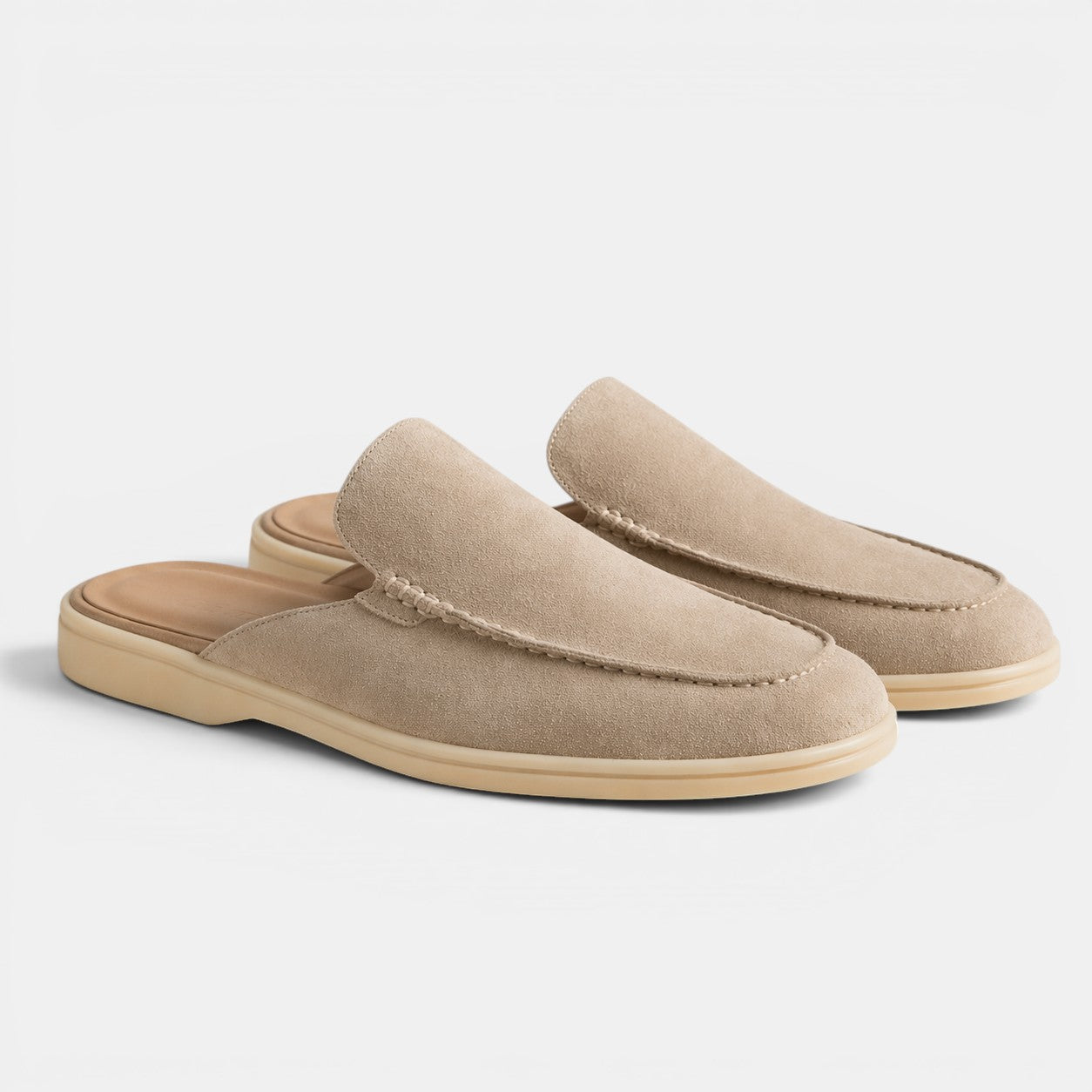 Men's Slip-On Suede Mules | Casual Summer Footwear