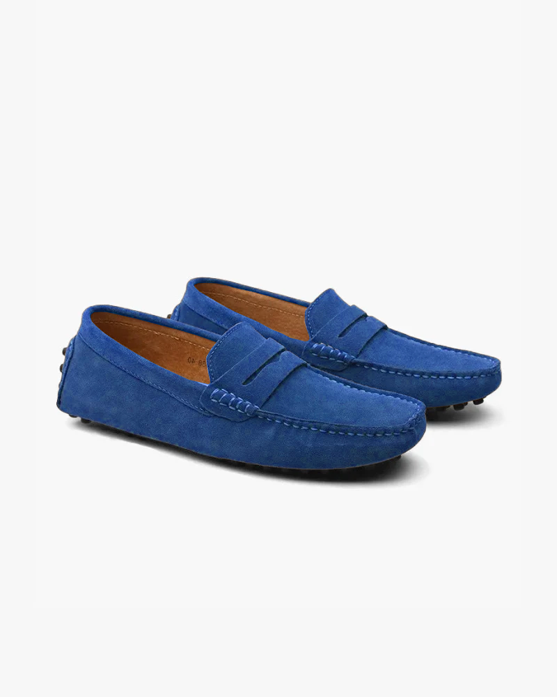 Men's Suede Driver Loafers | Slip-On Casual Dress Shoes