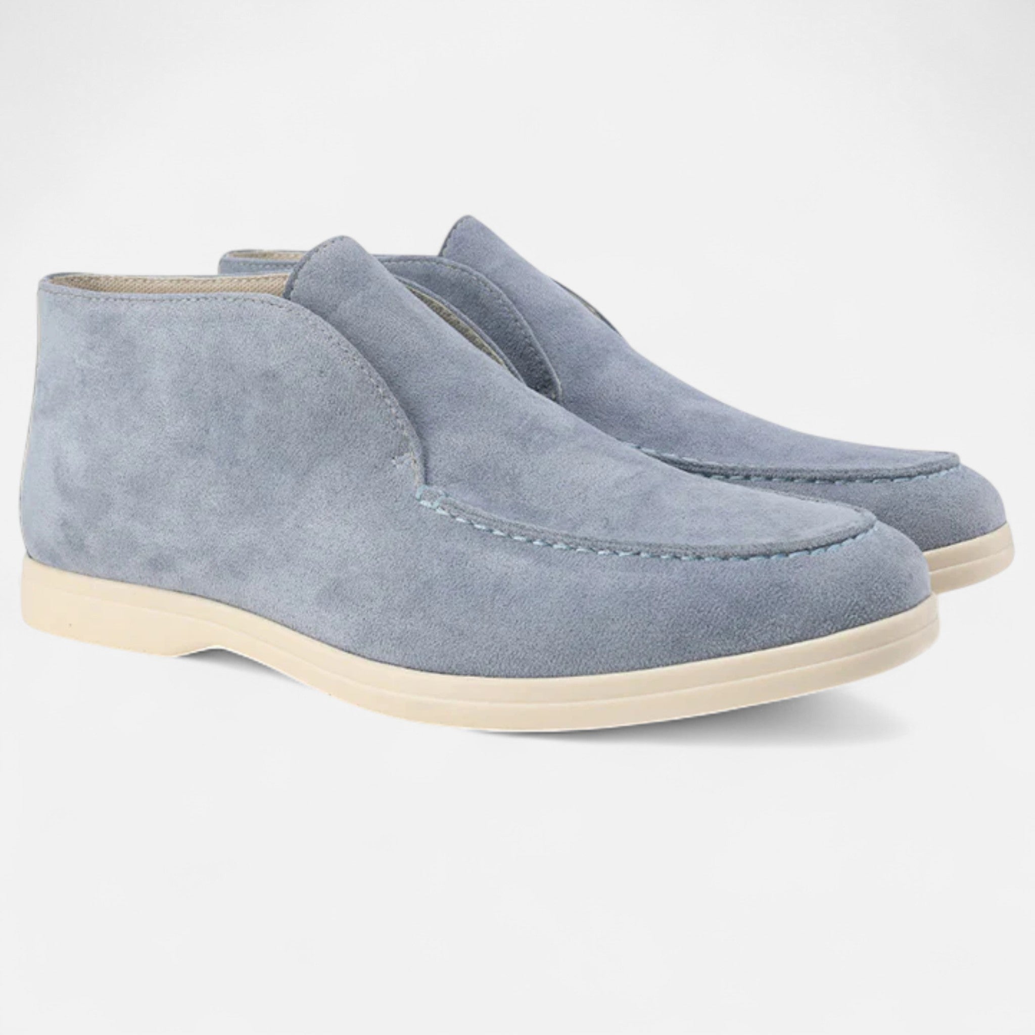 Men's High-Cut Suede Loafers | Smart Casual Dress Shoes