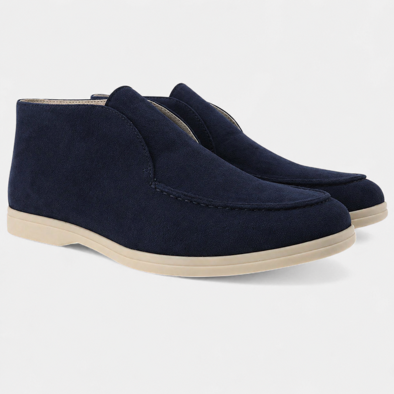 Men's High-Cut Suede Loafers | Smart Casual Dress Shoes