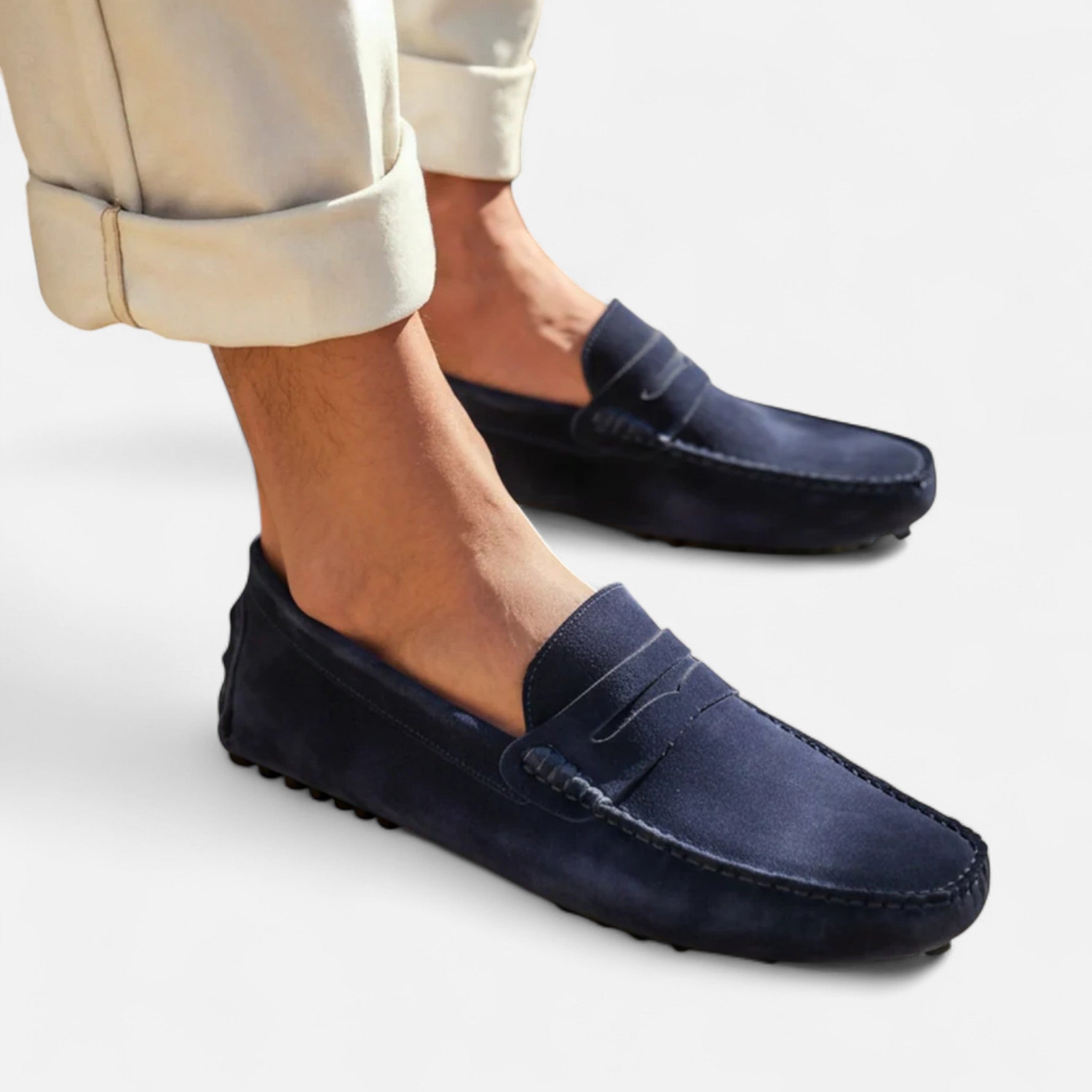Men's Suede Driver Loafers | Casual Slip-On Shoes