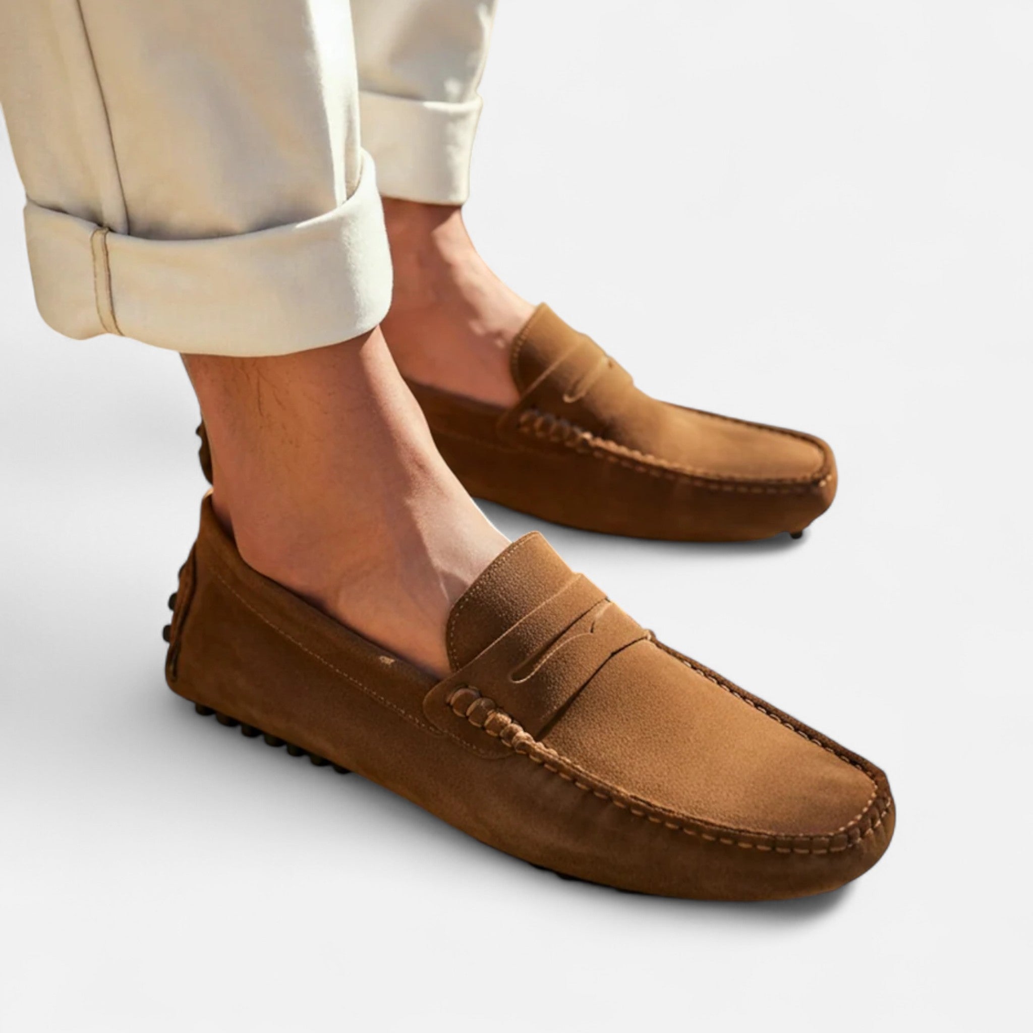 Men's Suede Driver Loafers | Casual Slip-On Shoes