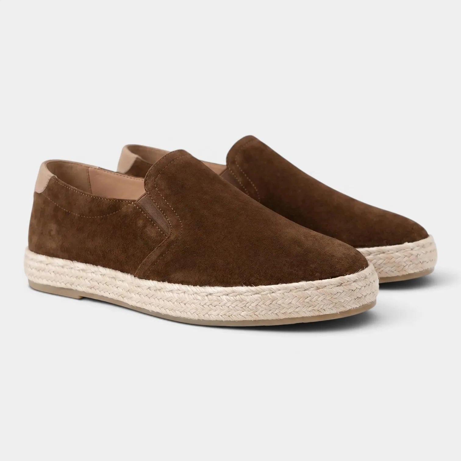 Men's Suede Flat Loafers | Classic Slip-On Casual Dress Shoes