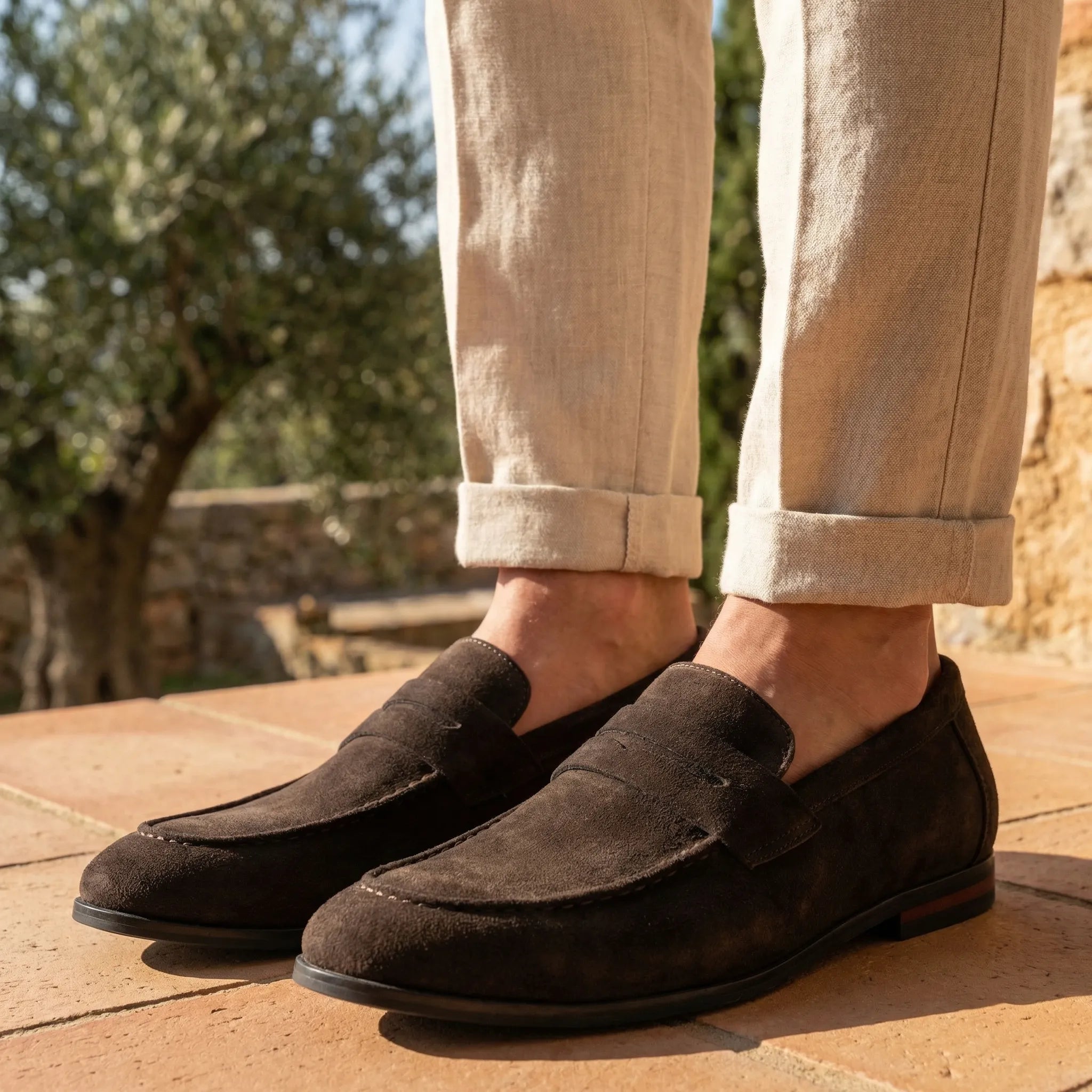 Men's Suede Loafers | Slip-On Dress Casual Everyday Shoes