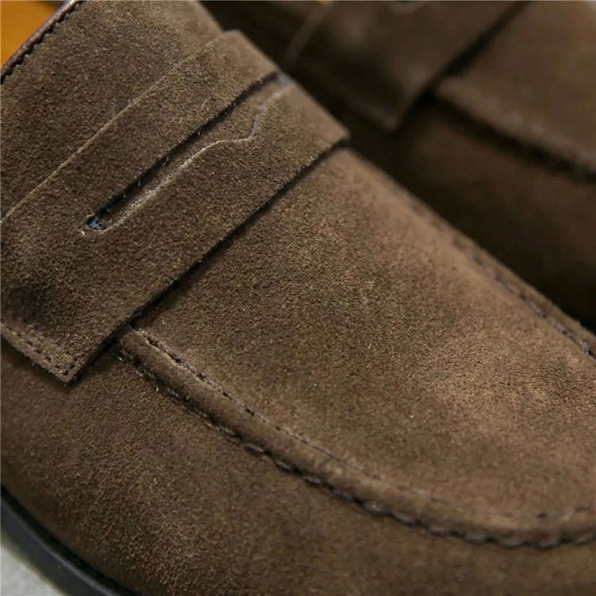 Men's Suede Loafers | Slip-On Dress Casual Everyday Shoes