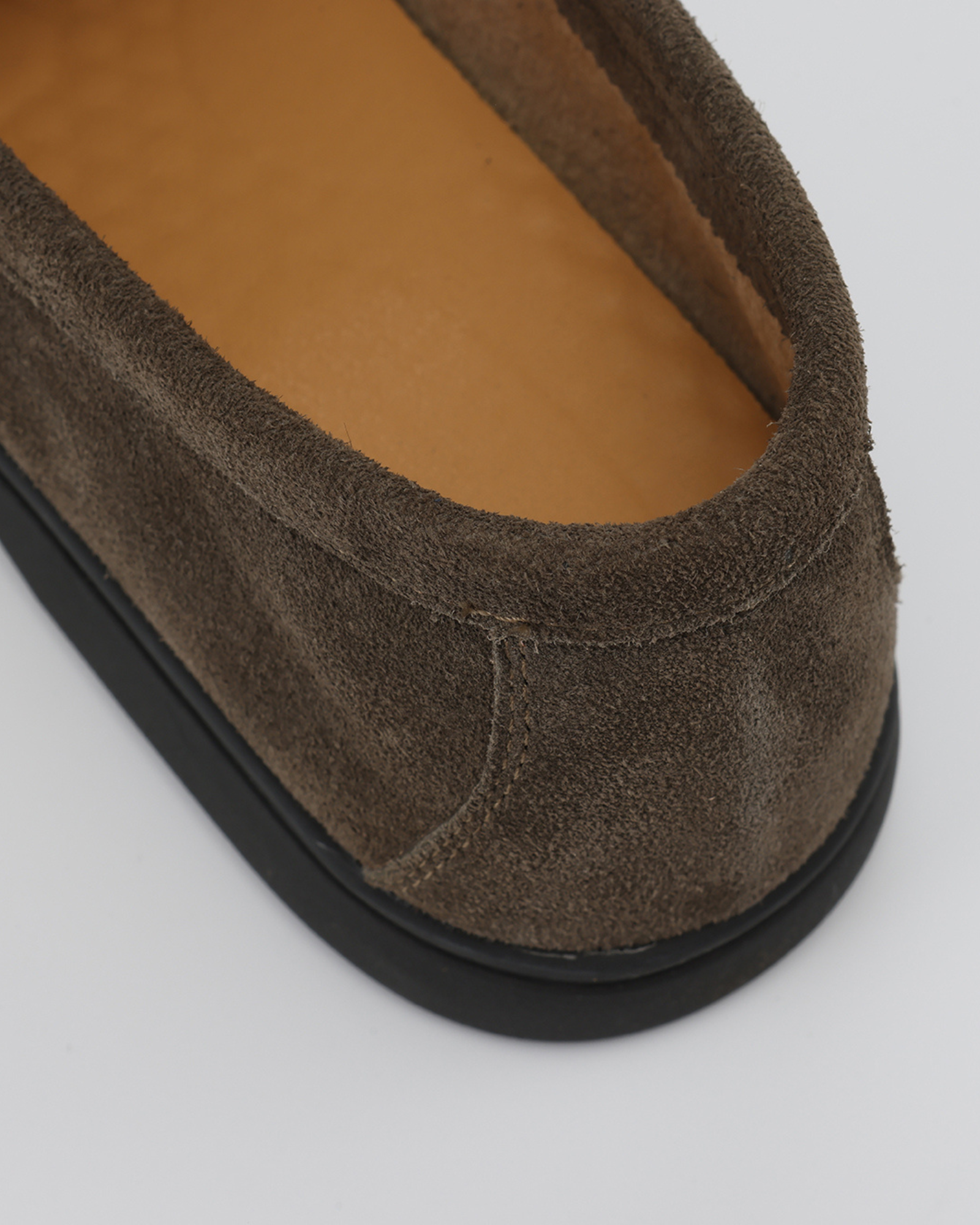 Men's Suede Loafers | Contrast Black Sole Slip-On Shoes