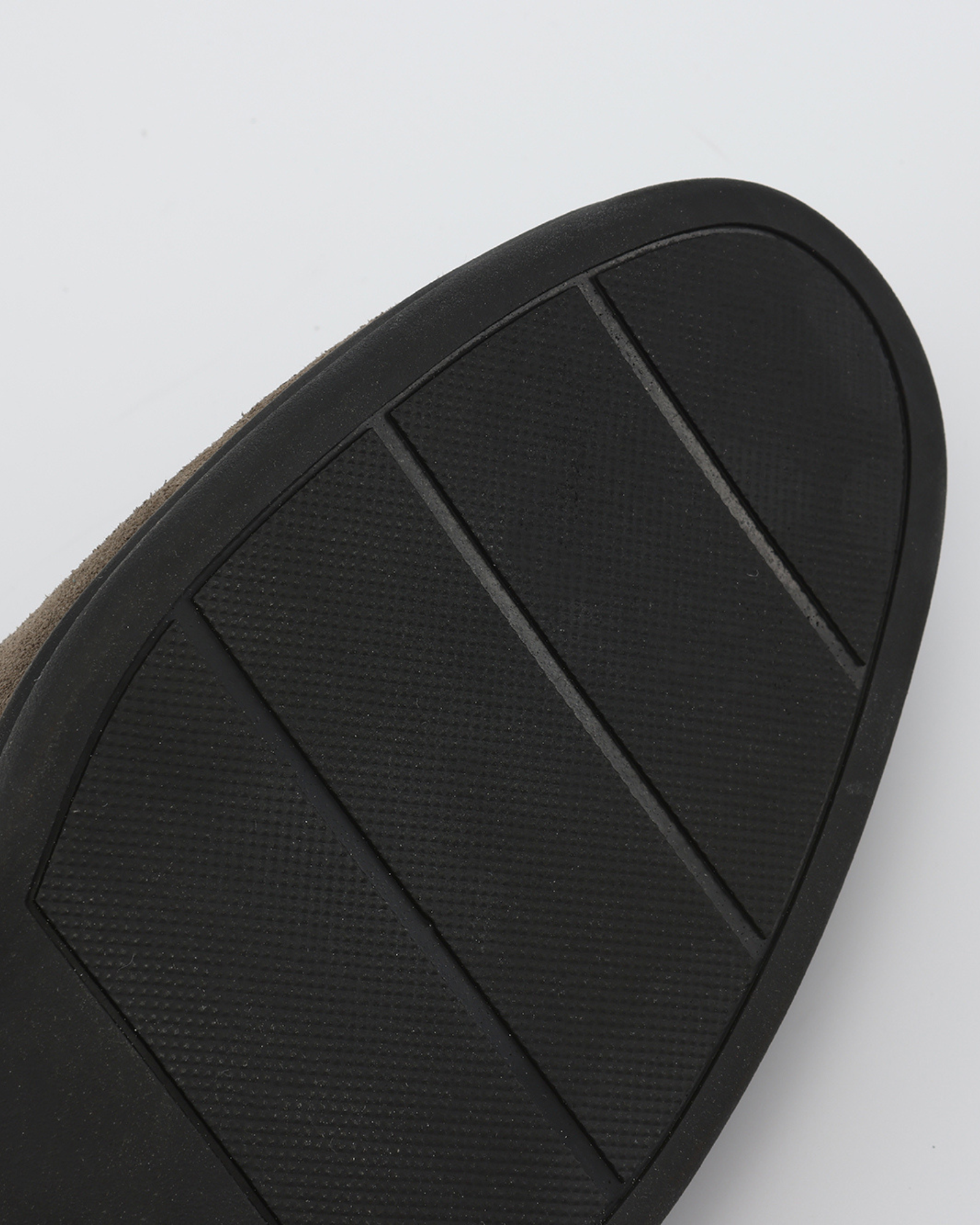 Men's Suede Loafers | Contrast Black Sole Slip-On Shoes
