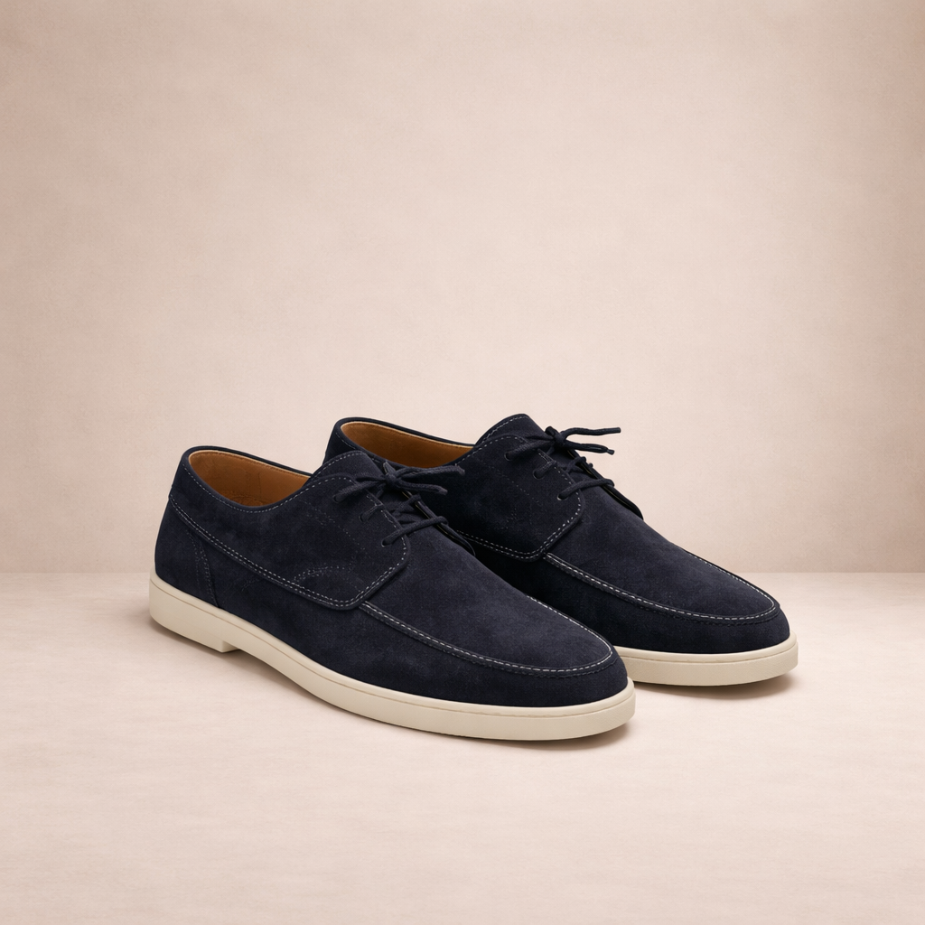 Men's Suede Lace-Up Dress Shoes | Classic Closed Toe Oxford Shoes