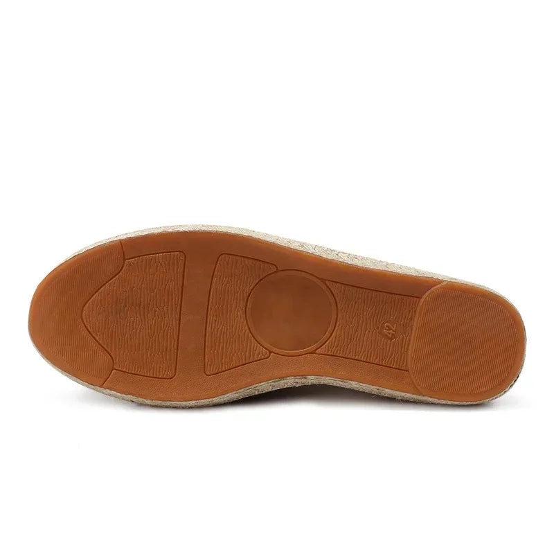 Men's Linen Espadrille Loafers | Lightweight Slip-On Casual Summer Shoes