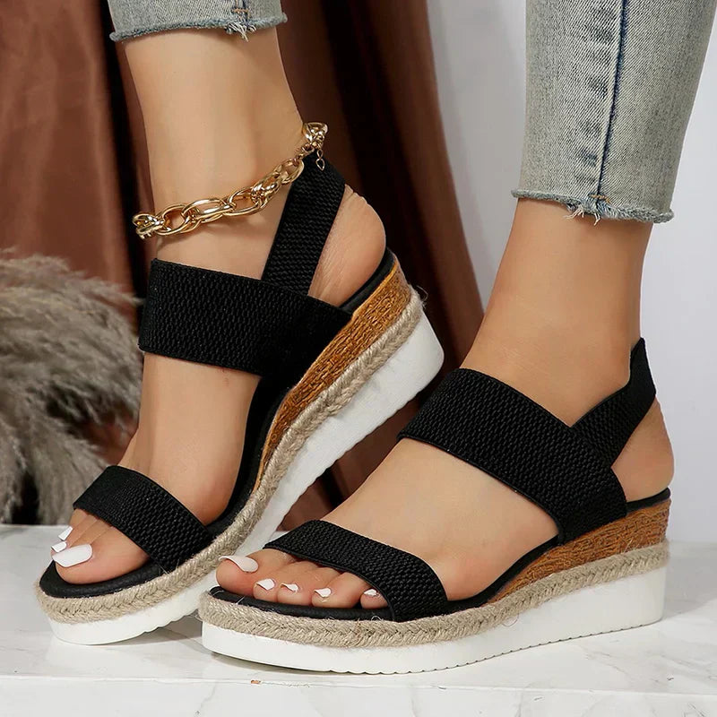 Women's Orthopedic Platform Sandals | Cross-Strap Cushioned Support Shoes