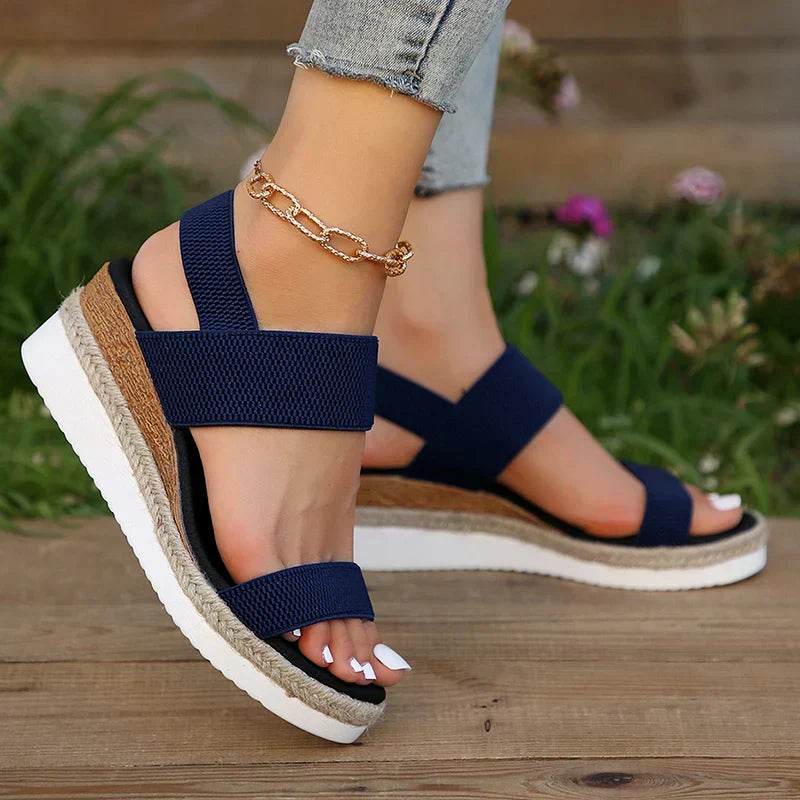 Women's Orthopedic Platform Sandals | Cross-Strap Cushioned Support Shoes