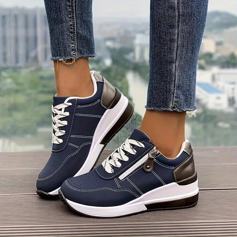 Women's Orthopedic Low-Cut Lace-Up Sneakers | Walking Shoes