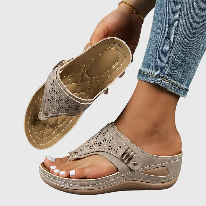 Women's Orthopedic Wedge Sandals | Ergonomic Heel Arch Support Slip-On
