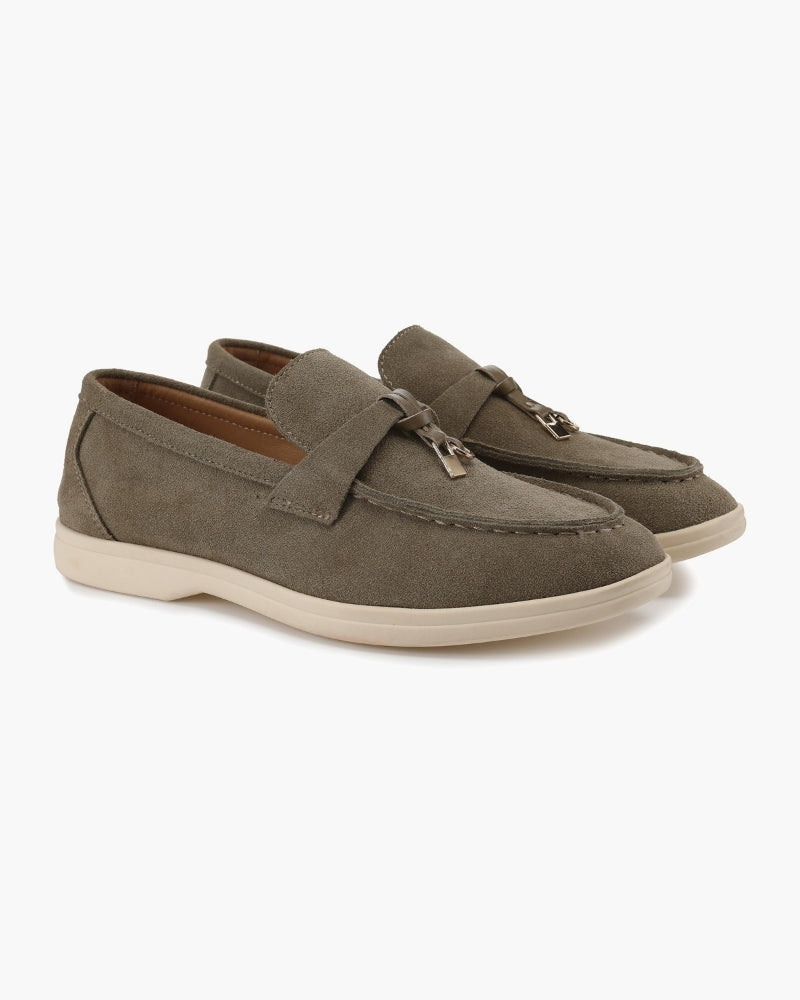 Women's Suede Loafers | Slip-On Flat Casual Everyday Shoes