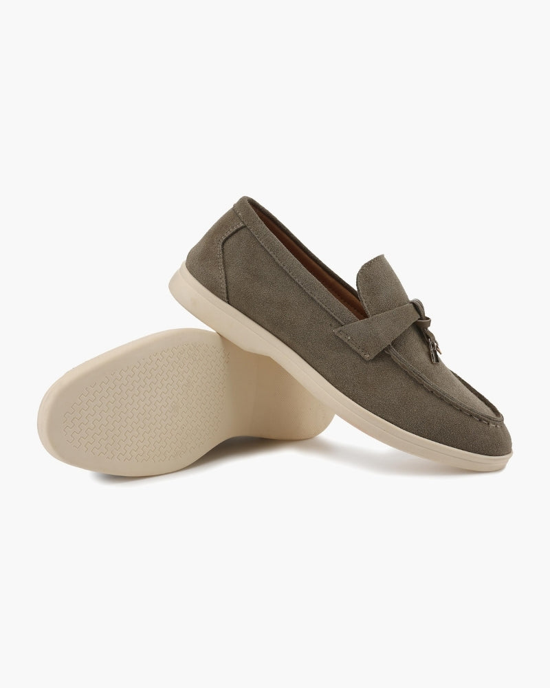 Women's Suede Loafers | Slip-On Flat Casual Everyday Shoes