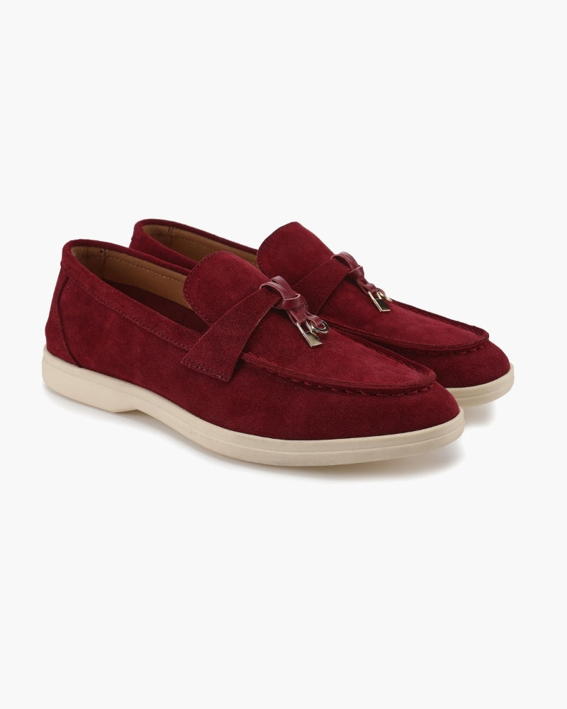 Women's Suede Loafers | Slip-On Flat Casual Everyday Shoes