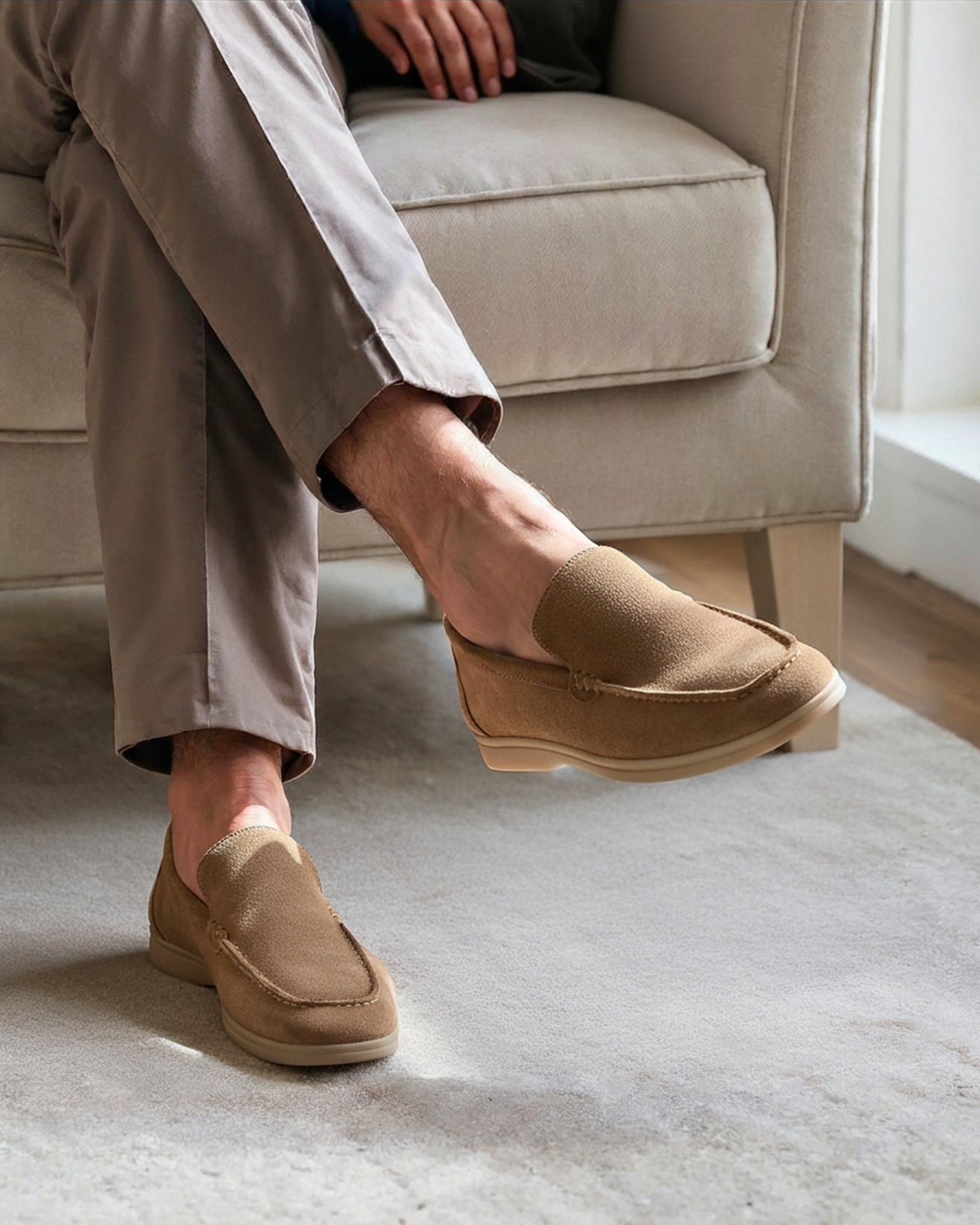Men's Suede Loafers | Slip-On Dress Casual Shoes
