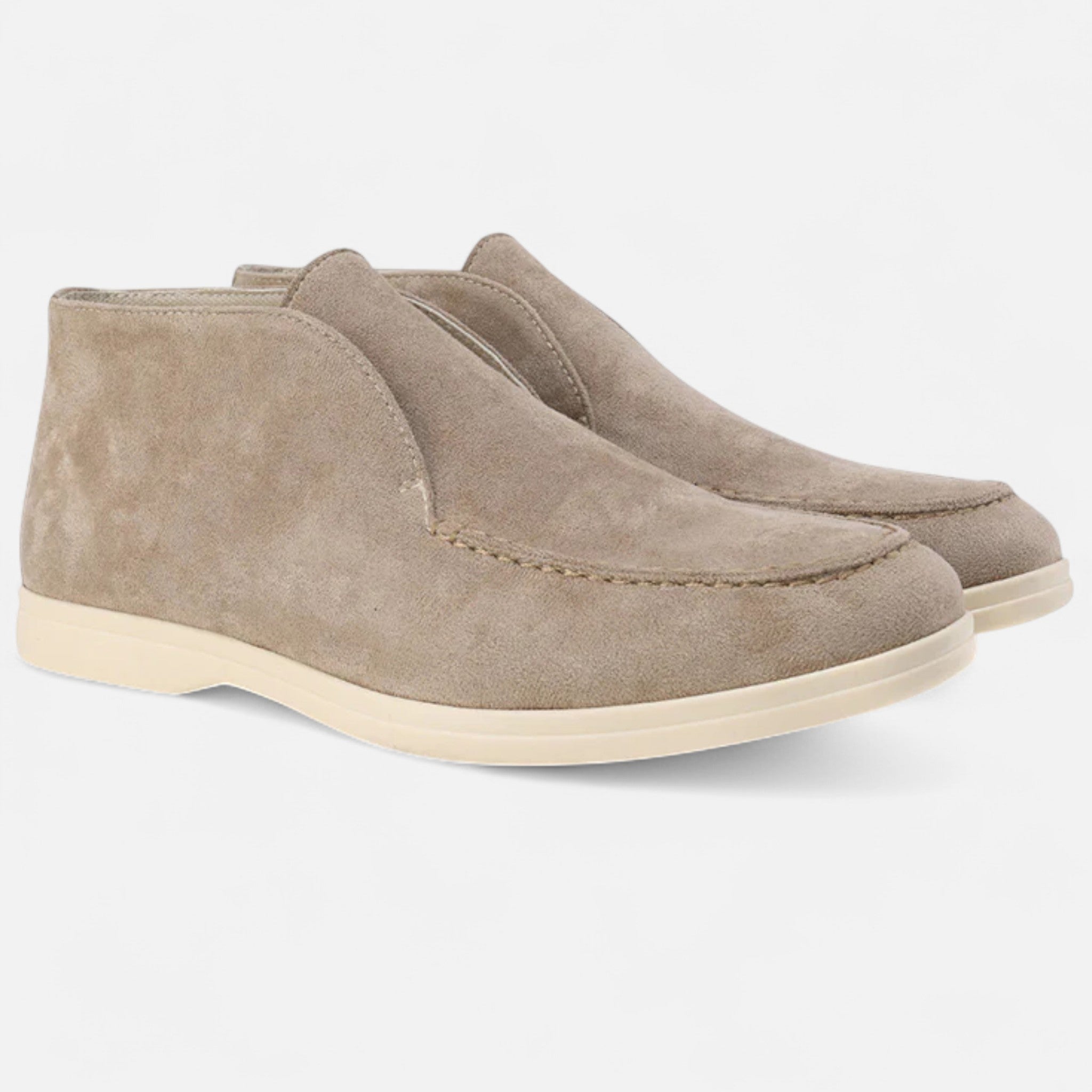 Men's High-Cut Suede Loafers | Smart Casual Dress Shoes
