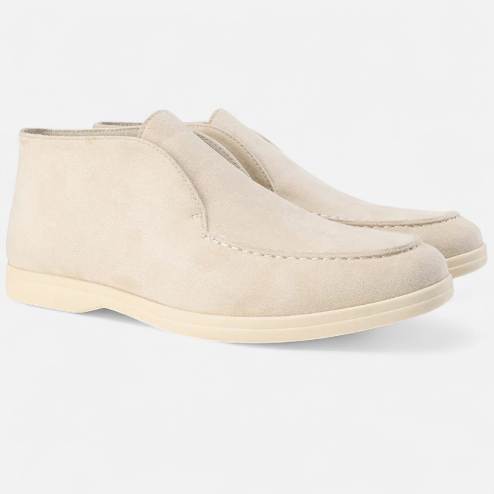 Men's High-Cut Suede Loafers | Smart Casual Dress Shoes