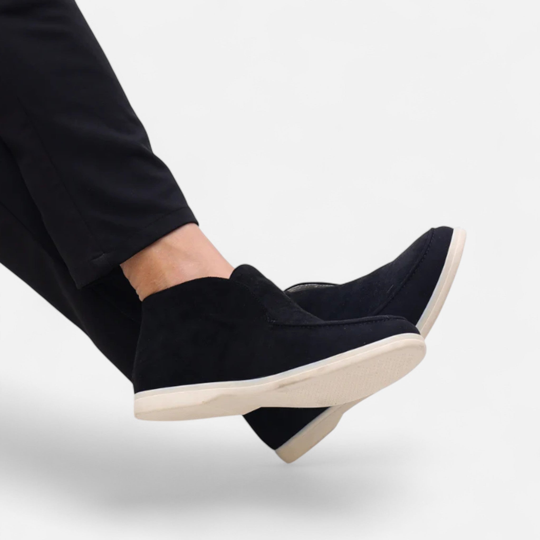 Men's High-Cut Suede Loafers | Smart Casual Dress Shoes