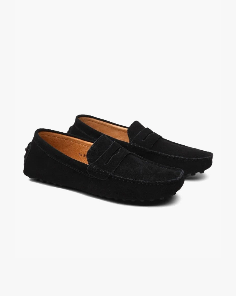 Men's Suede Driver Loafers | Slip-On Casual Dress Shoes