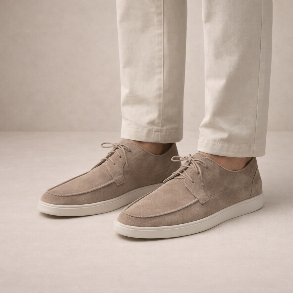 Men's Suede Lace-Up Dress Shoes | Classic Closed Toe Oxford Shoes