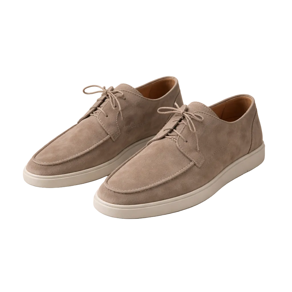 Men's Suede Lace-Up Dress Shoes | Classic Closed Toe Oxford Shoes