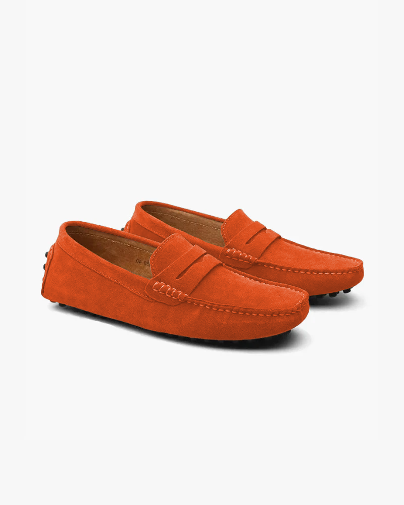Men's Suede Driver Loafers | Slip-On Casual Dress Shoes