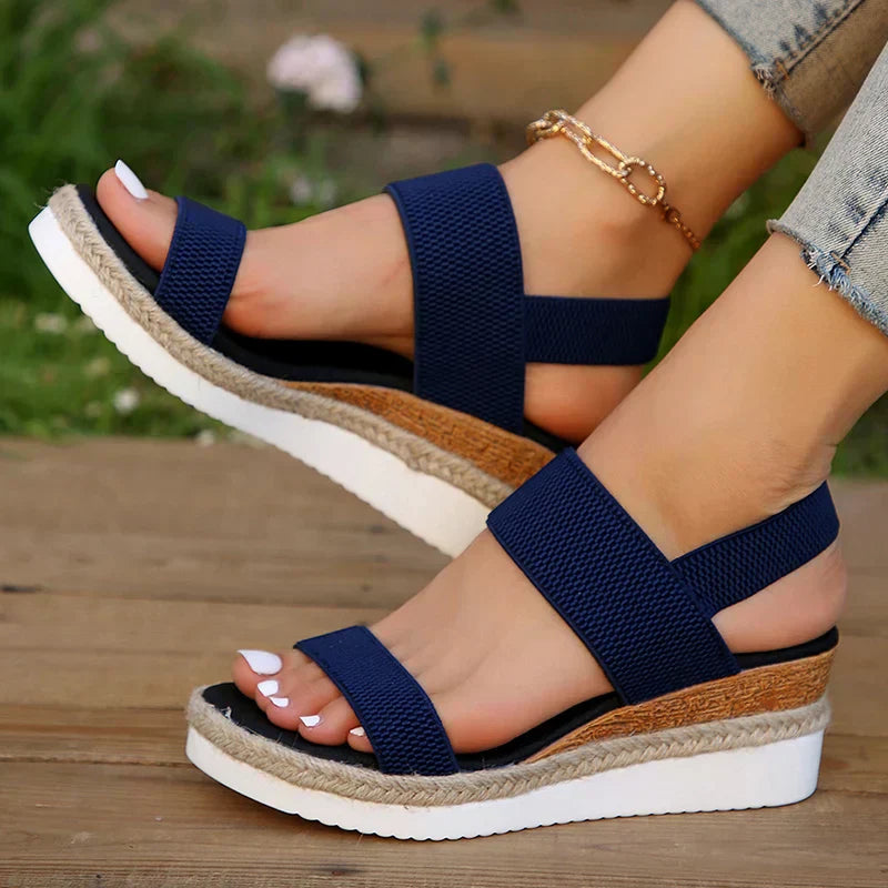 Women's Orthopedic Platform Sandals | Cross-Strap Cushioned Support Shoes