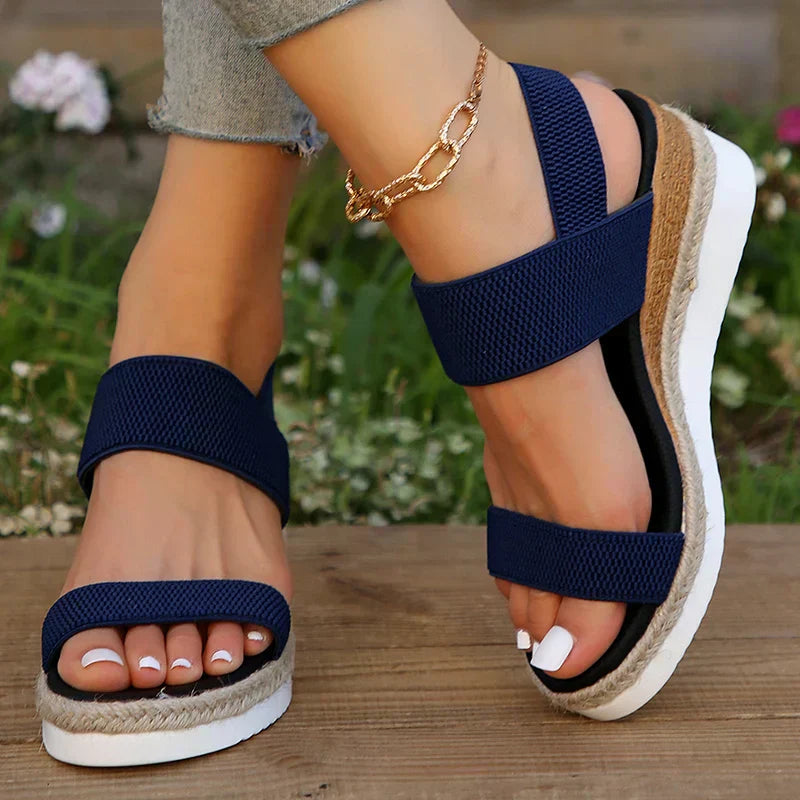 Women's Orthopedic Platform Sandals | Cross-Strap Cushioned Support Shoes