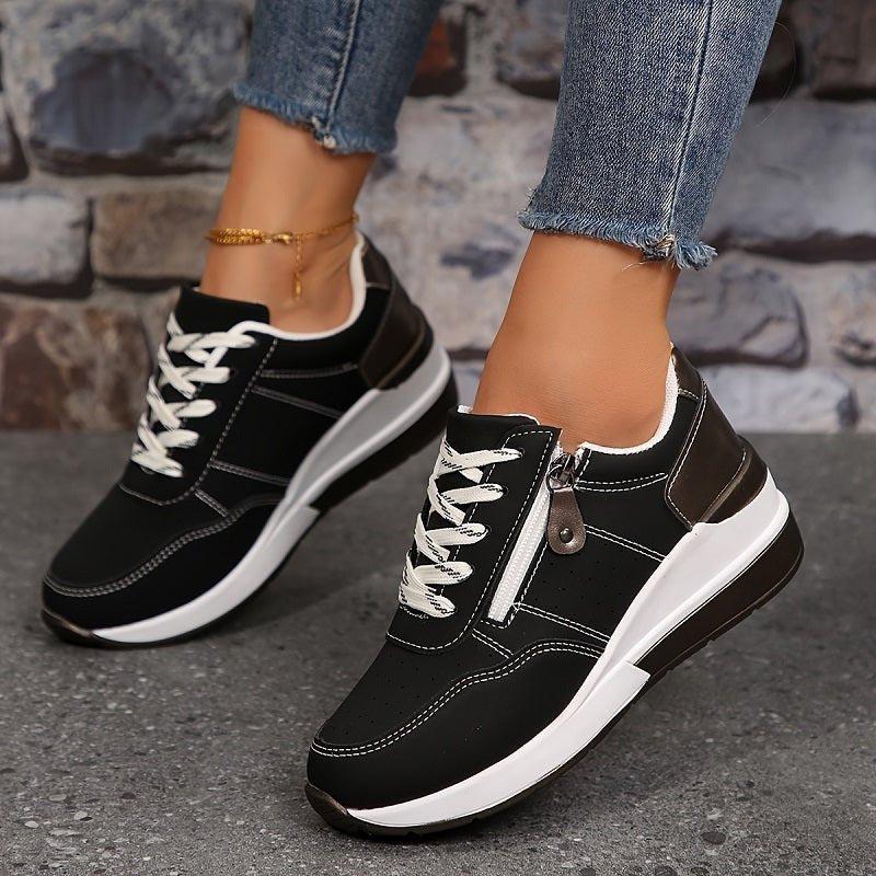 Women's Orthopedic Low-Cut Lace-Up Sneakers | Walking Shoes