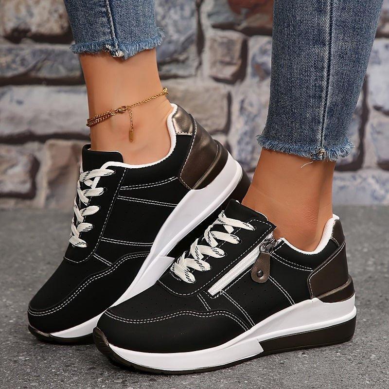 Women's Orthopedic Low-Cut Lace-Up Sneakers | Walking Shoes