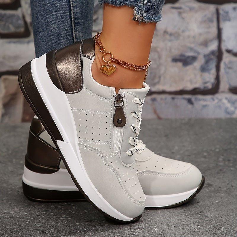 Women's Orthopedic Low-Cut Lace-Up Sneakers | Walking Shoes