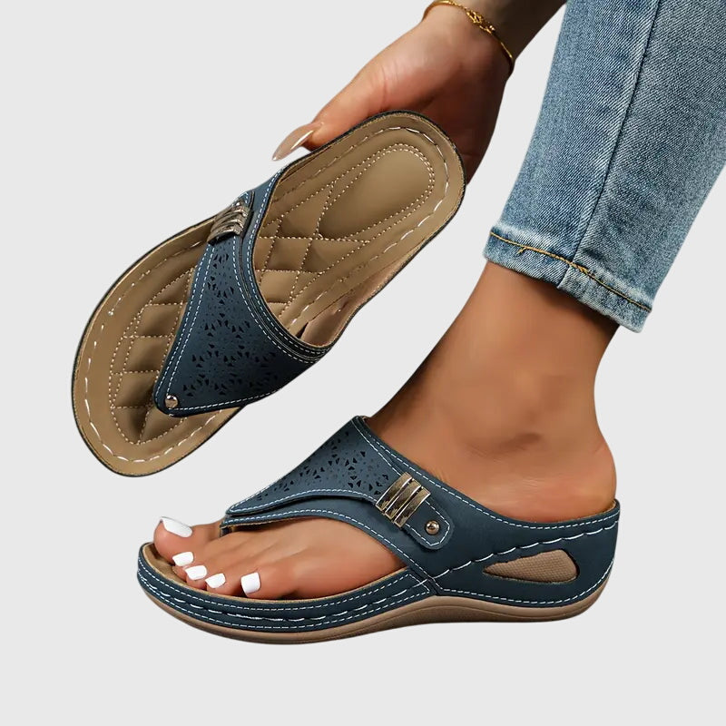 Women's Orthopedic Wedge Sandals | Ergonomic Heel Arch Support Slip-On